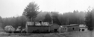 Areál šachty Aleška v roce 1956. Archiv Ing. Václav Zemek.